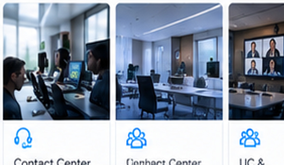 Modern enterprise video collaboration meeting
